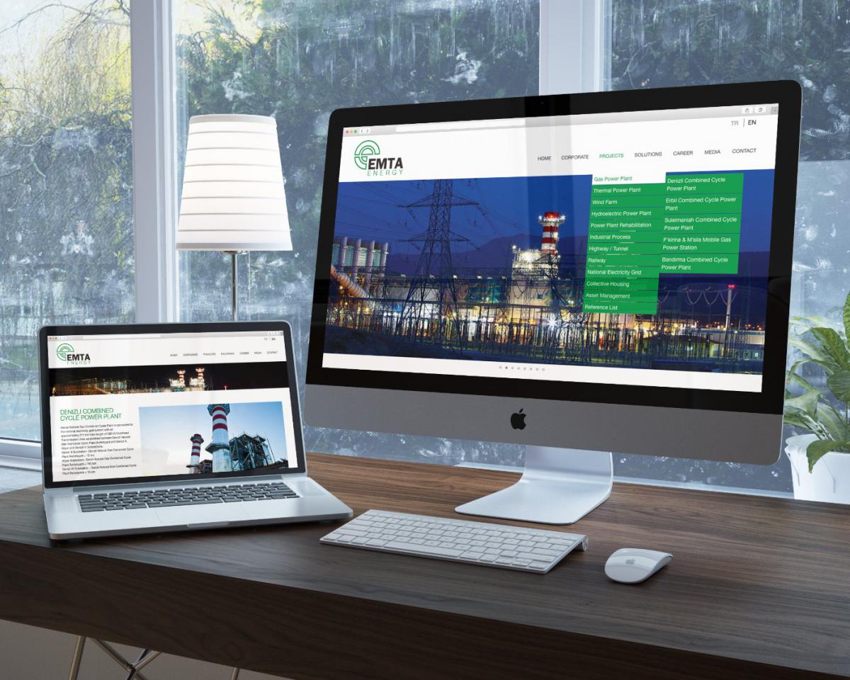 Emta Enerji  Responsive Web Sitesi Enerji iletim ve datm, trafo merkezleri ve enerji retim sektrnn en gvenilir ve saygn irketi Emta Enerji web sitesi ortakfikir